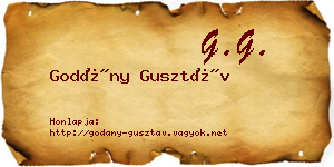Godány Gusztáv névjegykártya